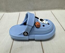 Дитячі крокси сабо Progres темно бkакитні 24-35