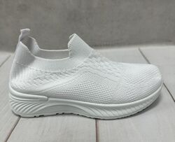 Весняні дитячі кросівки шкарпетки для дівчинки 31-35 білі