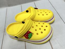 Дитячі сабо крокси crocs Luck line 30-35  жовті