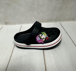Дитячі сабо крокси crocs Luck line 24-29  чорні