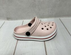Дитячі сабо крокси crocs Progress   24-35  пудра