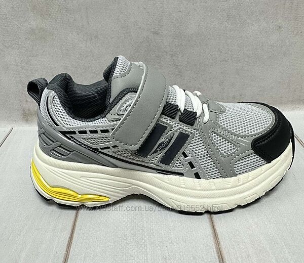 Стильні дитячі кросівки  Kimbo-o сітка 32-37 сірі