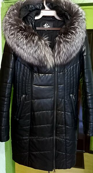 Куртка зимняя  из эко -кожи.