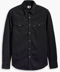 Джинсовая рубашка Levis Barstow Western - чёрная