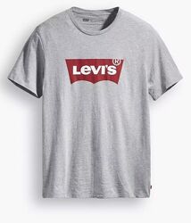 Классическая футболка Levis Batwing Logo - серый