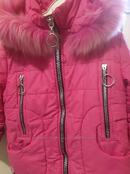 Удлиненная курточка на флисовой подкладке