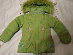 Яскрава зимова курточка для принцески 110-116 ріст