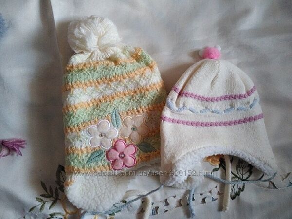 Теплі зимові та осінні шапки для дівчинки