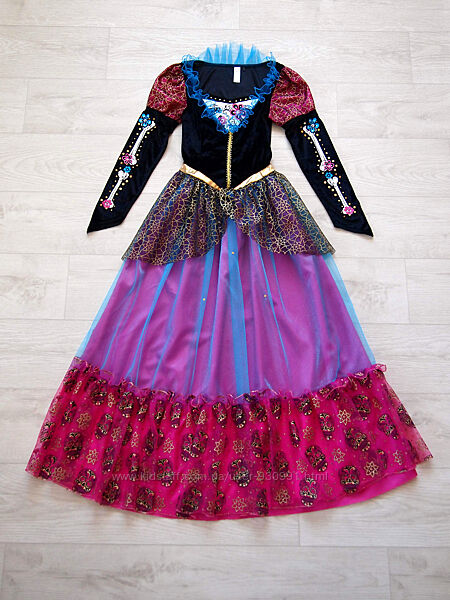 Продаю размер 8-10 S, Женское Карнавальное платье Калавера Катрина, б/у.