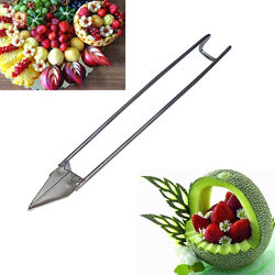 Фигурный нож для карвинга и нарезки фруктов и овощей для украшения стола
