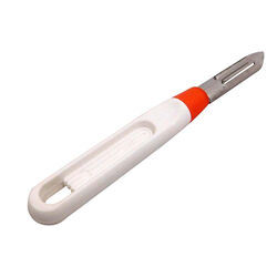 Нож с пластмассовой ручкой для очистки овощей и фруктов экономка, с двумя лезвиями