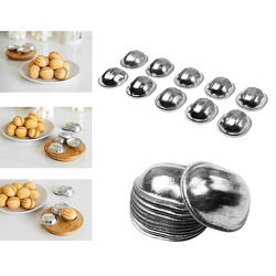 Металлические формочки порционные для выпечки печенья орешки набор из 10 шт.