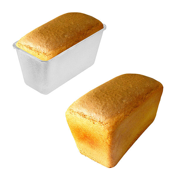 Форма хлебная усиленная для выпекания хлеба кирпичика Л6 алюминий 23.0х11.5х11.5 см
