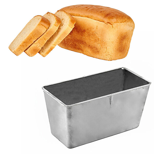 Форма хлебная усиленная для выпечки стандартного социального хлеба кирпичика Л7 алюминий Люкс