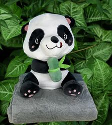 игрушка подушка плед Панда Мяка іграшка з плєдом Панда