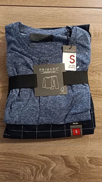 Мужская пижама Primark, р. XS, S, штаны микрофлис, для дома и сна