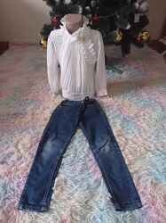 Блуза з джинсами