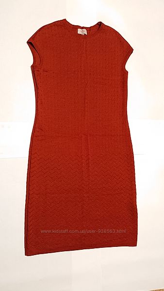 Женское шерстяное платье rito m-l 46-48р шерсть вязаное платье сарафан