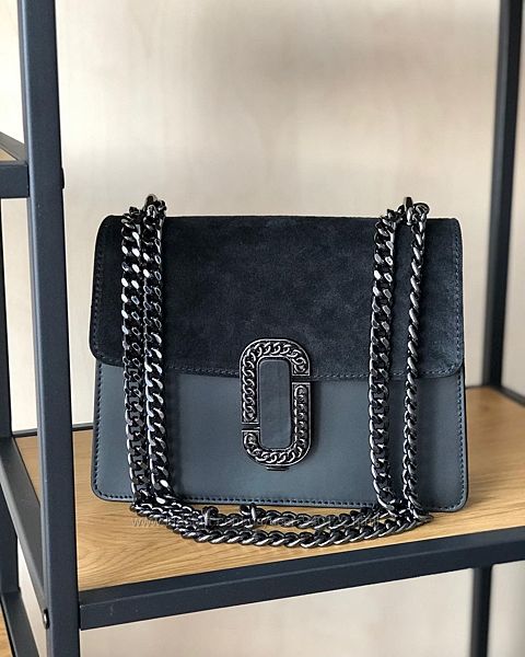 сумка кросс боди черная кожаная Италия замш кожа Шкіряна сумка TS000107