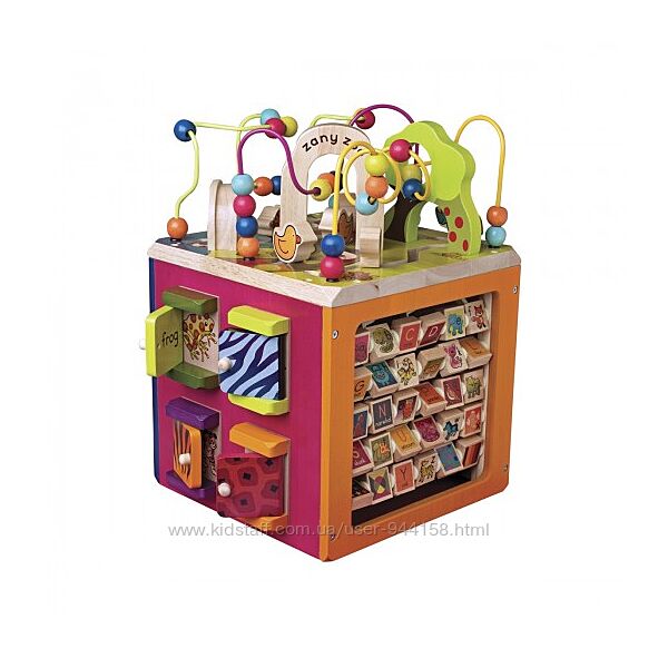 Развивающая деревянная игрушка - Зоо-куб размер 34х30х45 см Battat BX1004X 