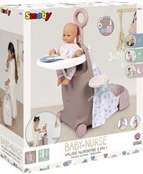 Игровой набор Smoby Toys Baby Nurse Раскладной чемодан 3 в 1  220374