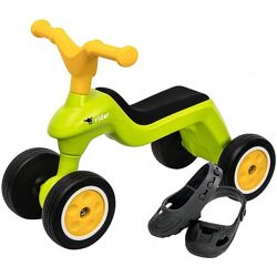 Ролоцикл big для катания малыша с защитными насадками для обуви зелен 55301