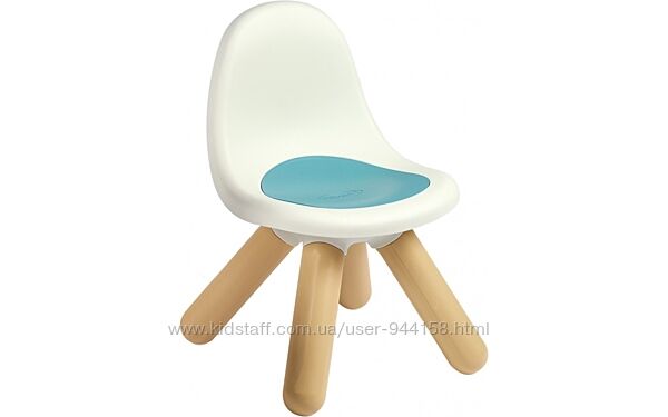 Детский стульчик со спинкой Smoby голубой-беж 880112