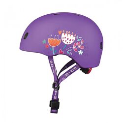 AC2138BX Защитный шлем Micro - Фиолетовый с цветами 52-56 cm, M