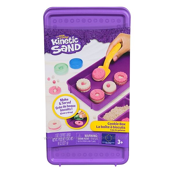 71678 Набор песка для детского творчества - Kinetic Sand Цветное печенье