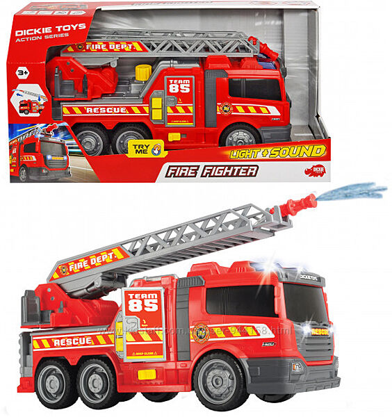Пожарная машина Dickie Toys со звуковыми, свет водяным эфф 36 см 3308371