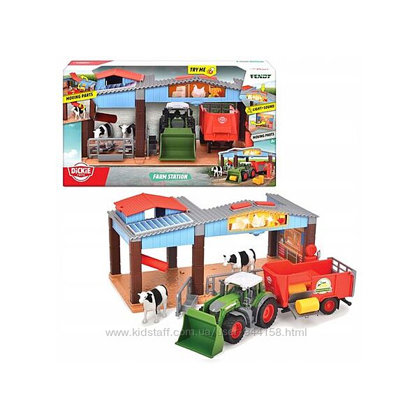 Игровой набор Dickie Toys Ферма с трактором Фендт 3735003
