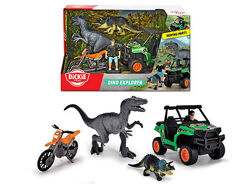 Ігровий набір Пошук динозаврів, баггі та мотоцикл Dickie toys 3834009