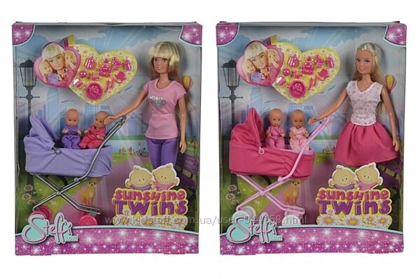 Кукла штеффи с коляской и близнецами, steffi love , 5738060
