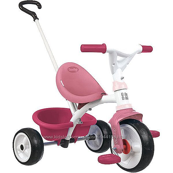 Детский велосипед 2 в 1 Smoby Toys Би Муви металлический Розовый 740332