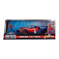 Машина jada spider-man форд gt металлический с фигуркой человека-паука 1 2