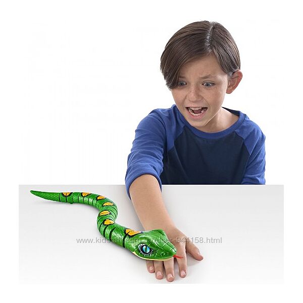 7150-1 Интерактивная игрушка Robo Alive - Зеленая змея