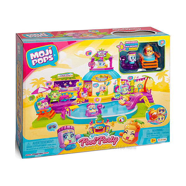 PMPSP112IN10 Игровой набор Moji Pops  Вечеринка возле бассейна
