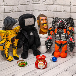 Детские Игрушки Скибиди Туалет, Агент Колонка, Агент Камера, ТВ Мен