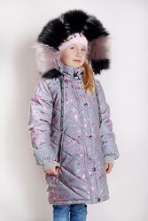 Пальто зимнее для девочек р 104-146 