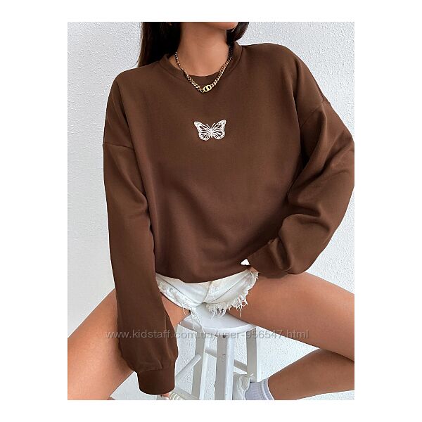 Теплый свободный свитшот світшот джемпер