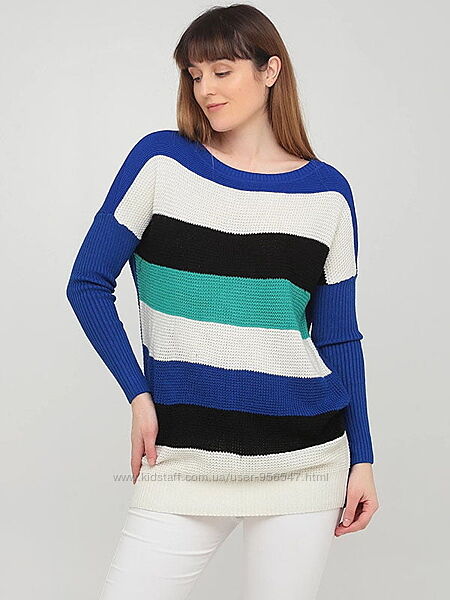 Разноцветный свитер джемпер  в полоску, светр в смужку