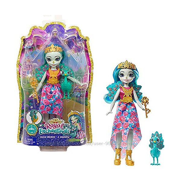 Кукла павлин Пенелопа и Рейнбоу royal enchantimals Queen paradise