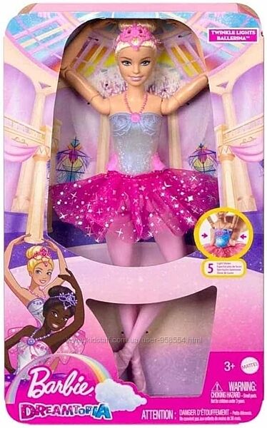 Кукла барби дримтопия Barbie Dreamtopia светящаяся балерина hlc25