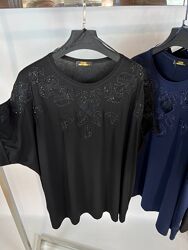 Шикарні блузи з кристальними камінчиками Туреччина Kazee