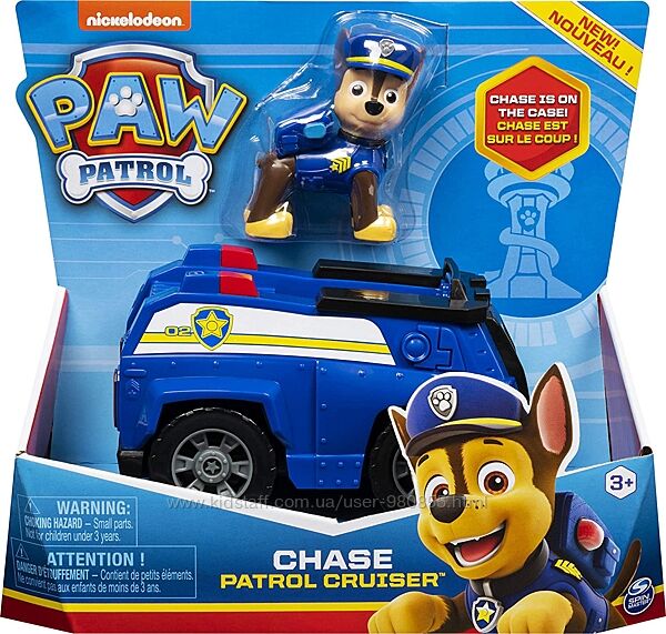 Оригінал Paw Patrol, Chases Patrol Cruiser Гонщик Щенячий патруль Чейз
