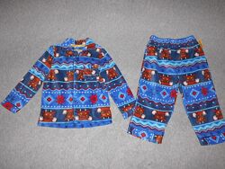 Детская флисовая пижама 1-1,5 года
