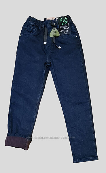 Утепленные джинсы для мальчиков р.10-18