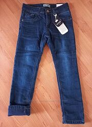 Утепленные джинсы для мальчиков р.134 и 140  