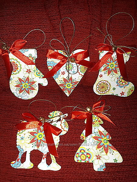 Елочные игрушки ручной работы