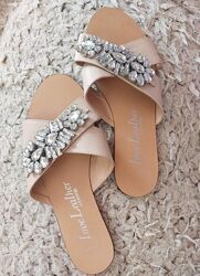 Шльопанці Love Leather by George, повністю шкіряні 37р